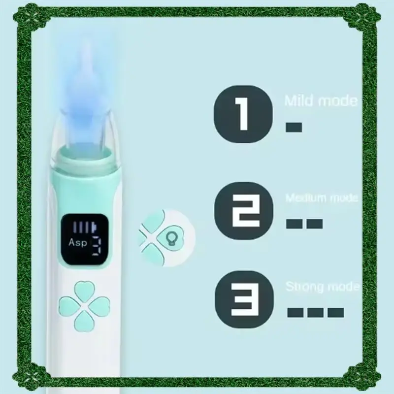 Elektryczny aspirator do nosa dla niemowląt z 24-godzinną dostawą, cichy sprzęt do usuwania kataru i zatkanych nosa, akcesoria dla noworodków.