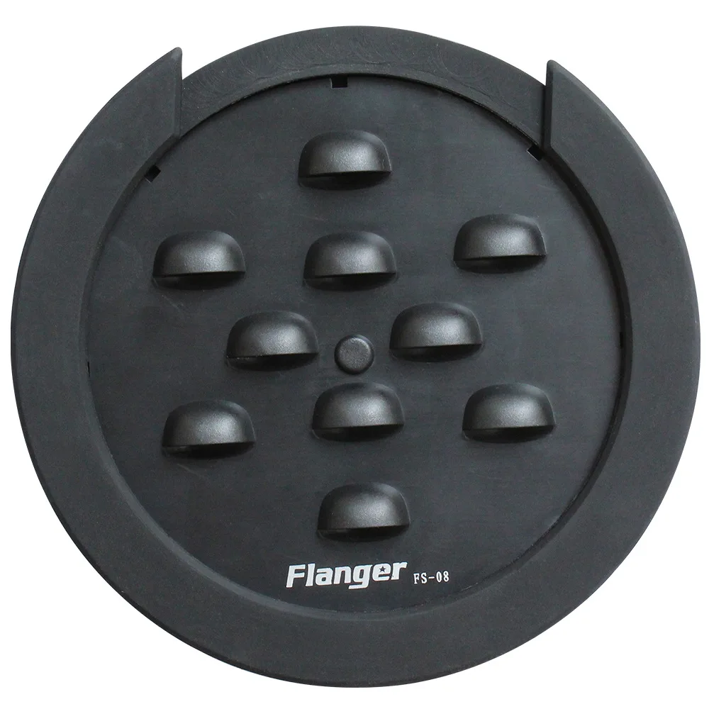 Flanger FS-08 JESound Hole Cover 100mm Sound Hole Acoustic Folk JEBlack Soundhole Cover JEAccessrespiration & Parts