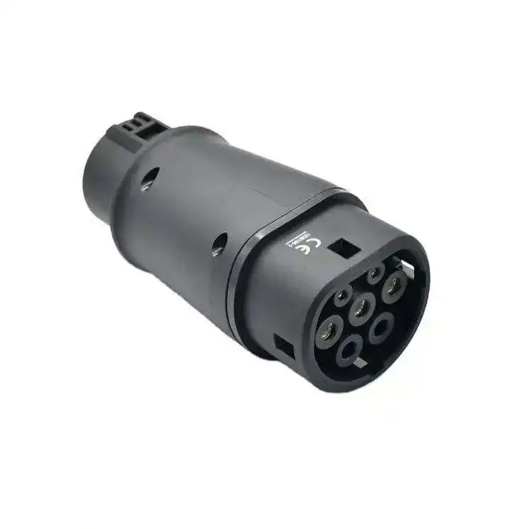 

SAE J1772 to IEC62196-2 EV Fast Charger Adapter with Male/Female Connector PC Housing