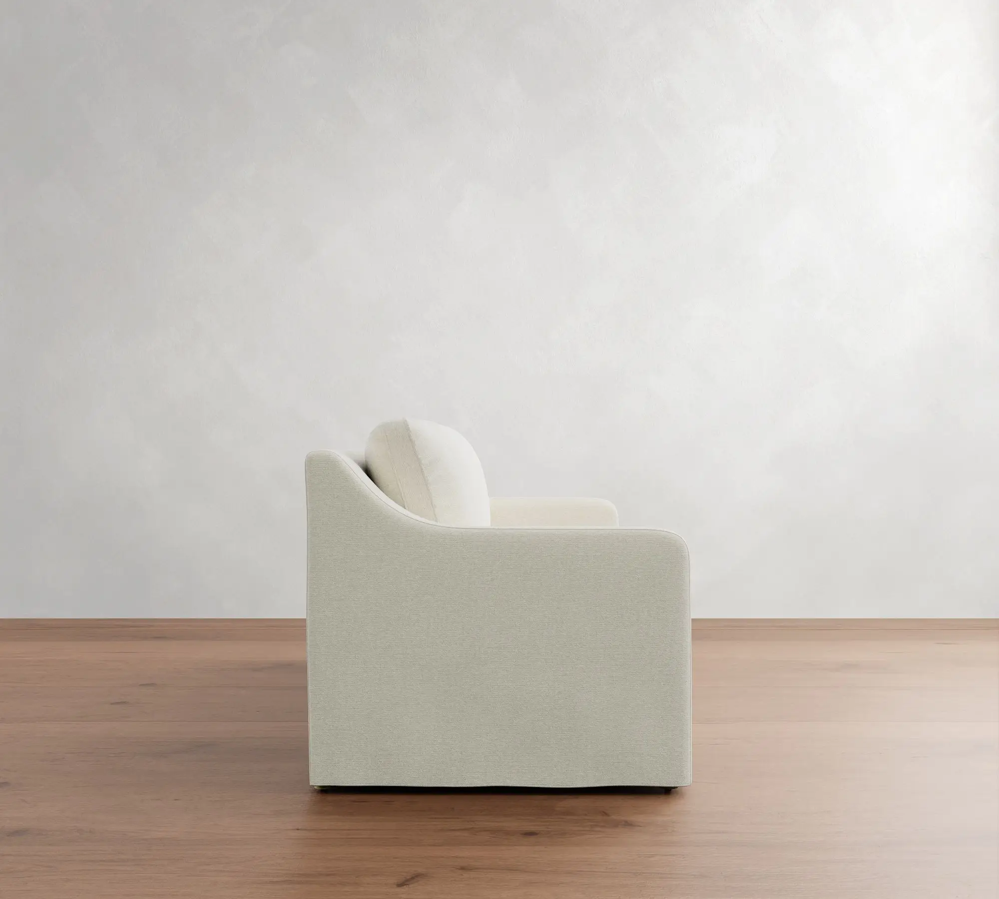 Luxury Home Slope Arm Removable  Semi Attached Cushions Removable Slipcover Contract Grade Design Compressed Sofa