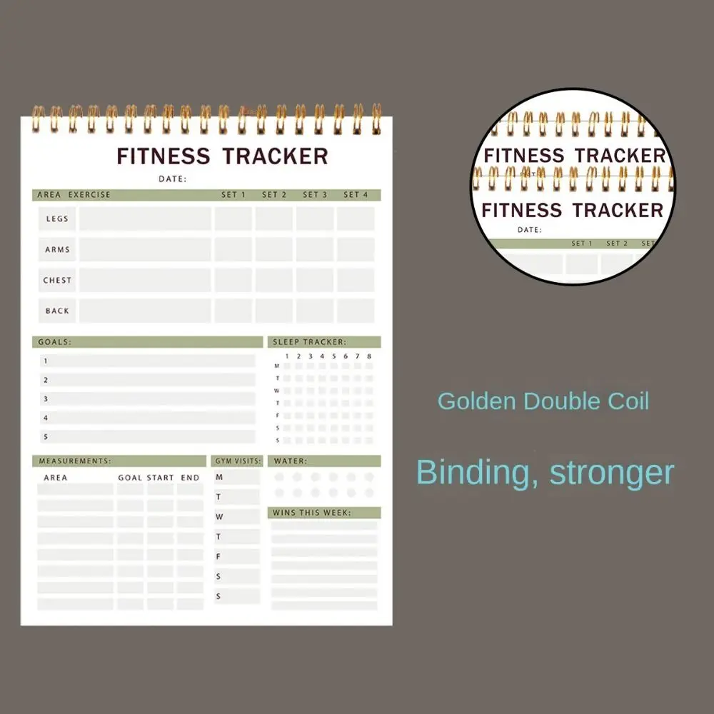 Workout Tracking Journal Fitness Journal Workout Planner Sturdy Nutrition & Workout Planner For Women & Men To Track Gym & Home