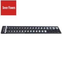 A84Z-34 Nut And Bolt Thread Checker, Bolt Size And Thread Gauge Standard And Metric With 19 Standard & 15 Metric Bolt