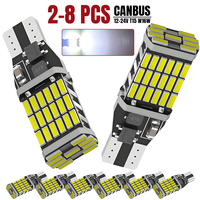 2/4/8 PCS CANBUS T15 W16W 912 LED Bulb For Cari Tail Backup Reverse Lights 12V 24V 6500K White 4014-45SMD 4W 1200LM Super Bright