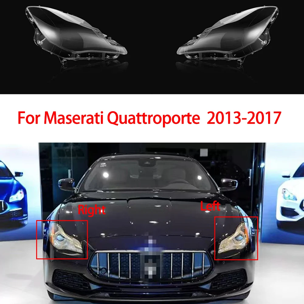 

Car Front Headlight Glass Cover For Maserati Quattroporte 2013 2014 2015 2016 2017 Headlamps Transparent Shell Lens Case