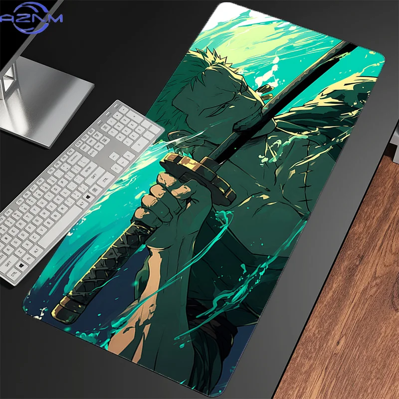 Large Mouse Pad O-one P-piece Zoro Colorful Anime Table Mat Gamer Home Computer HD Mousepad Cool Keyboard Pad Gaming Mouse Pad