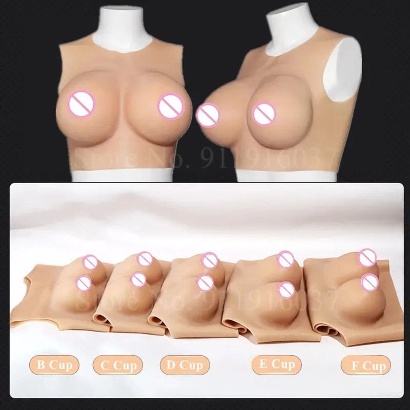 Wearable Artificial Chest Antistress Sex Toys For Adult Man Sissy Transgender Shemale Breast Crossdresser False Boobs Fake Tits