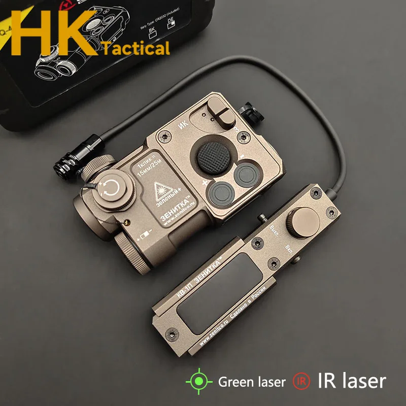 SOTAC Tactische CNC PERST-4 Zichtbare Groene Laser/IR Indicator Met Controle Drukschakelaar Fit 20mm Rail Indicator gericht Wapens