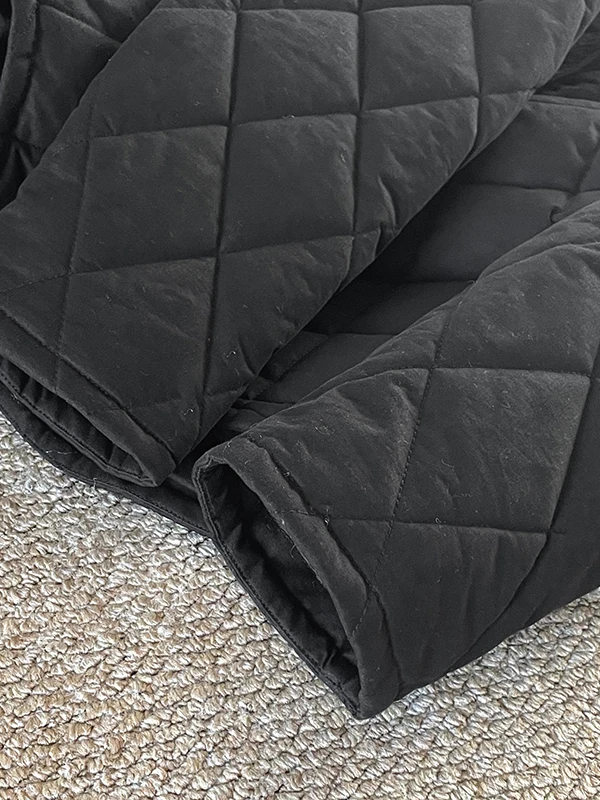 日本製 スレ ダイヤモンド柄 コットンジャケット レディース 冬用 ゆったり カジュアル 多用途 軽量 中綿入り 暖かい コットン トップス