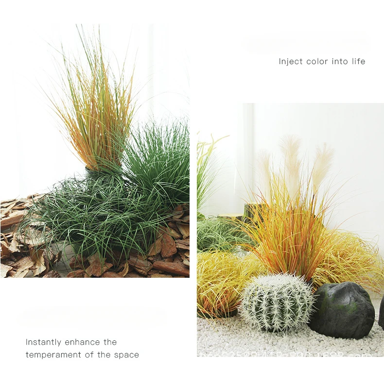 Gefälschte Pflanze Simulierte Zwiebel Gras Diy Pseudograss Garten Dekoration Blumentopf Fee Garten Miniaturen Hause Dekoration – Detail 16