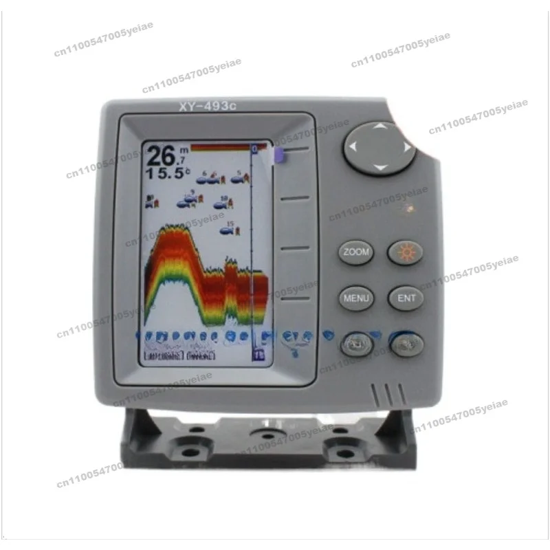 For XY-493c Dual Frequency Fishing Finder Color Screen Deep Water Fish Finder Multilingual
