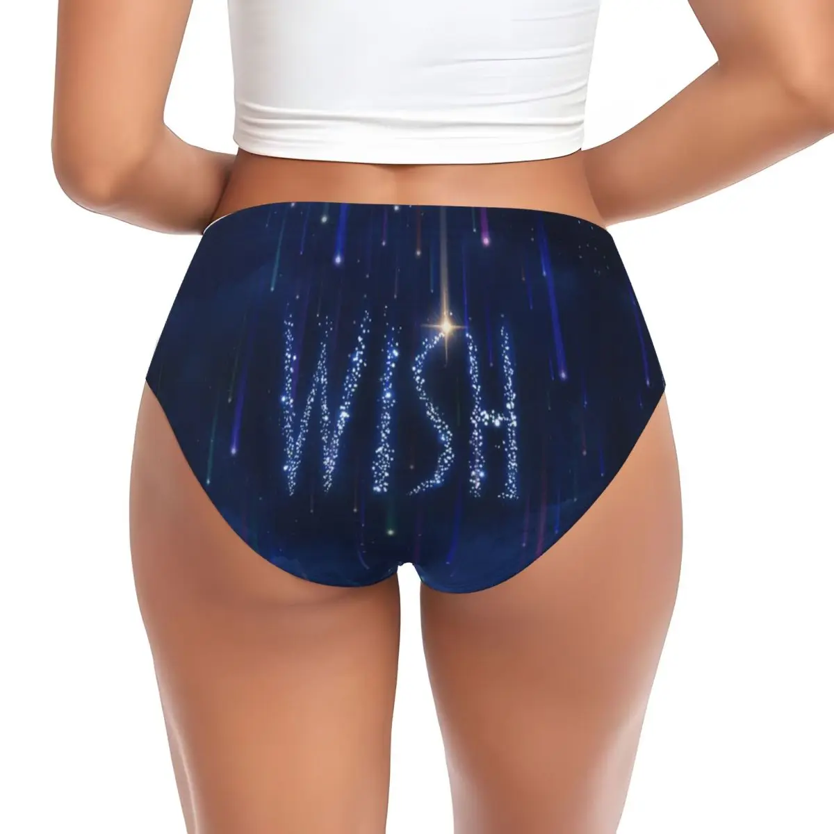 Custom Wish Printing Briefs Underwear Women's Breathable Stretch Panties