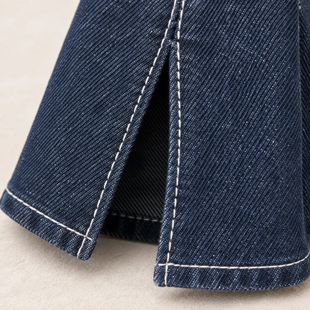 Multi Style Long Trousers High Waist Fashion Jeans Pants Many Style Front Slit Flare Pants