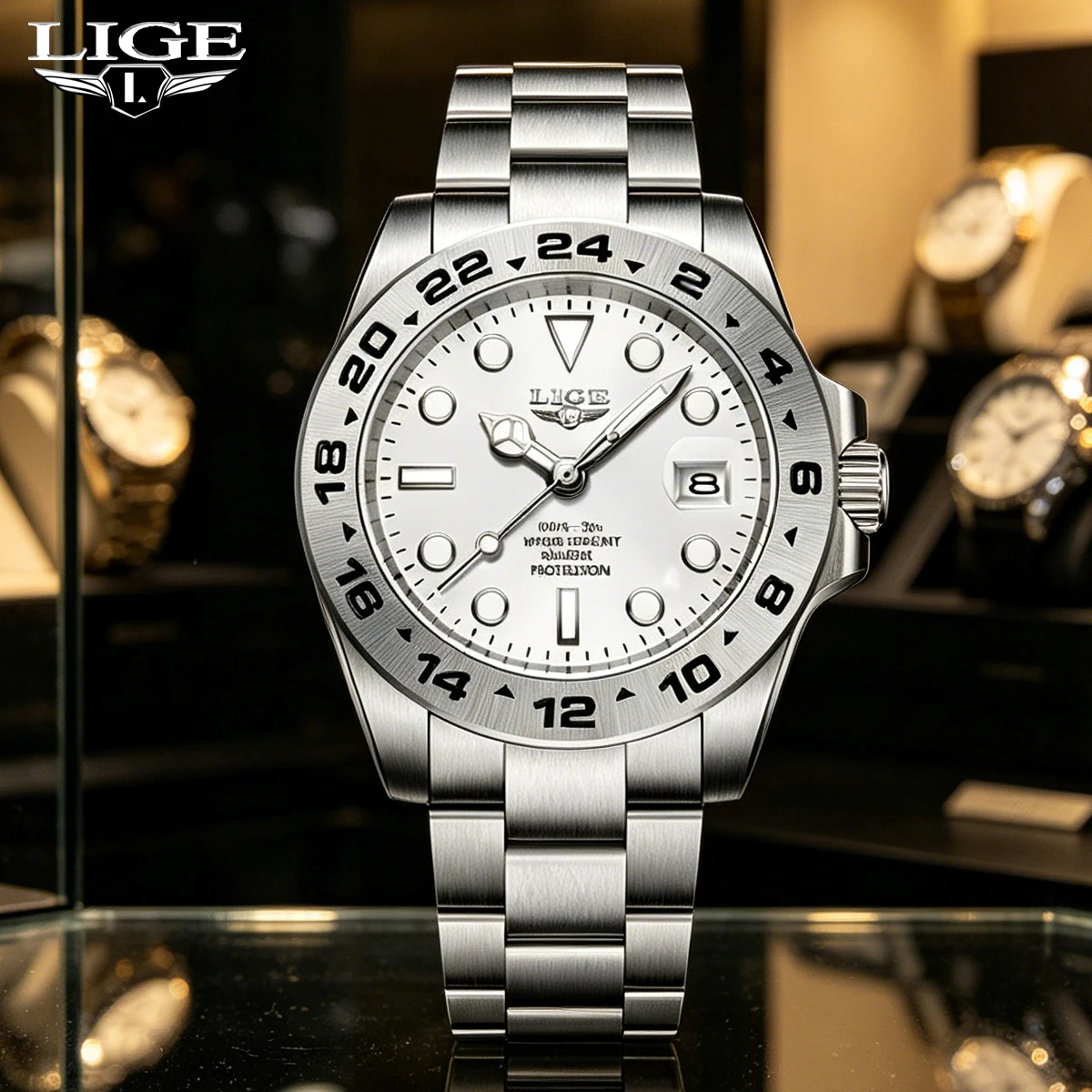 

LIGE Hot Sell Men Watch Sport Mens Watches Top Brand Luxury Military Waterproof Full Steel Quartz Clock Men Relogio Masculino