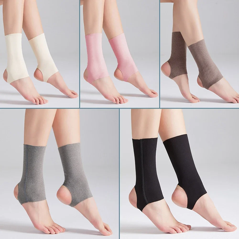 1 Pairs Ankle Support Socks Lightweight Ankle brace Support Open Heel&Breathable Ankle Protector for Women Men‘s Tendonitis Pain