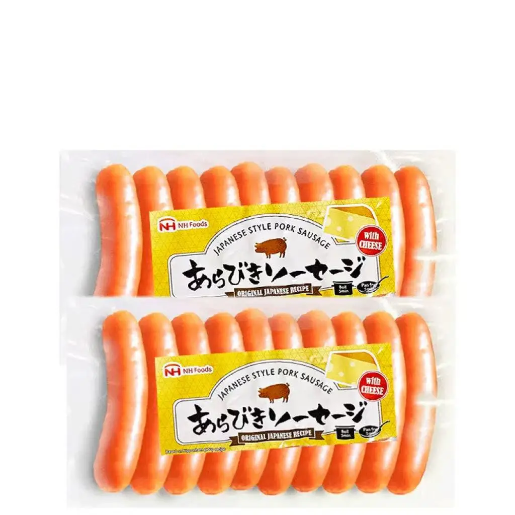 NH Japonés - Salchicha de queso crujiente estilo, paquete de 2, 185 g por paquete