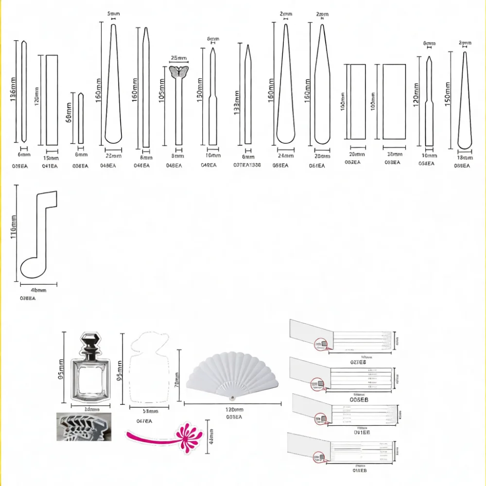 Professional Perfume Scent Test Strips Cotton Absorbent Paper Essential Oil Fragrance Blotter For Home Aroma Assessment