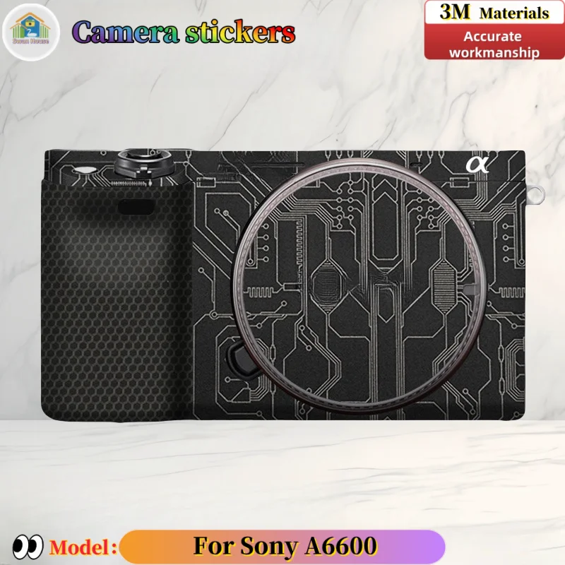 For Sony A6600 Camera stickers, DIY skin,Precision tailoring wear-resistant protective film