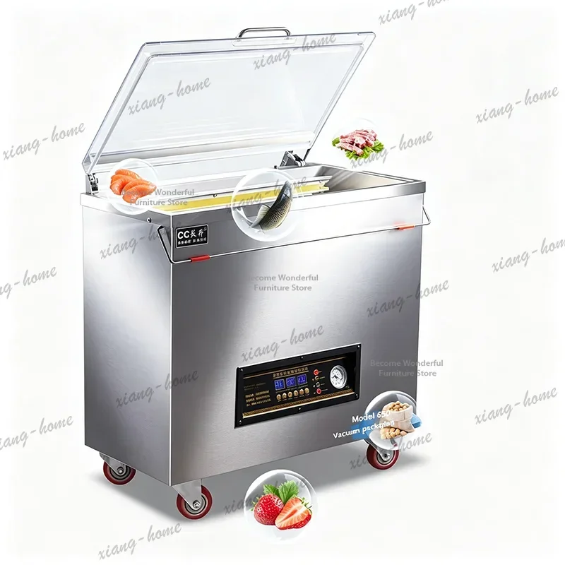 YJ Nordic Creative Automatic Rice Brick Vacuum Packing Machine Food Grain Tea Vacuum Sealer Large Vacuum Compressor Sets FYPM