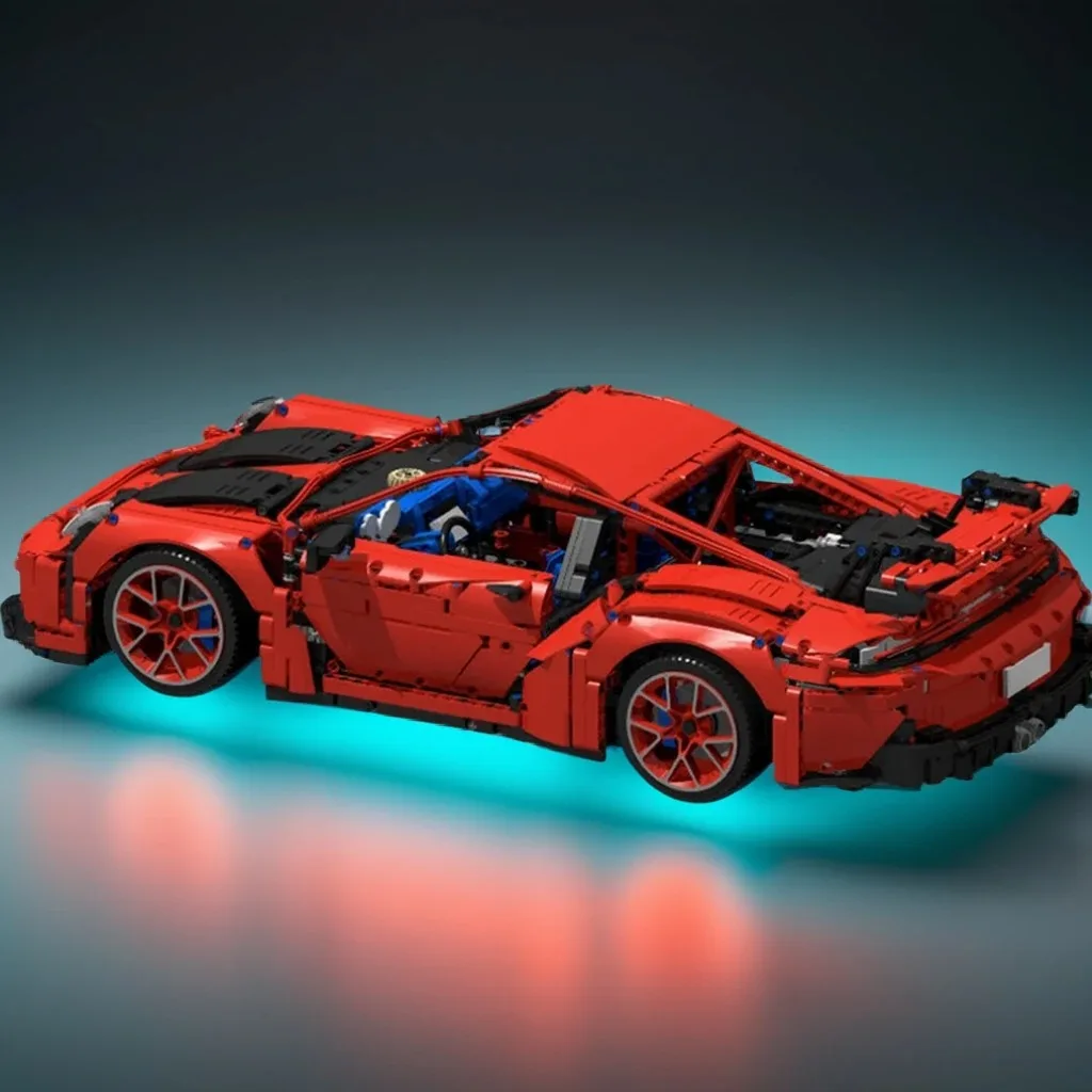 3319 деталей MOC 911 GT3 с механической коробкой передач, техническая модель, строительные блоки, игрушка, конструктор, рождественские подарки, для сборки и демонстрации.