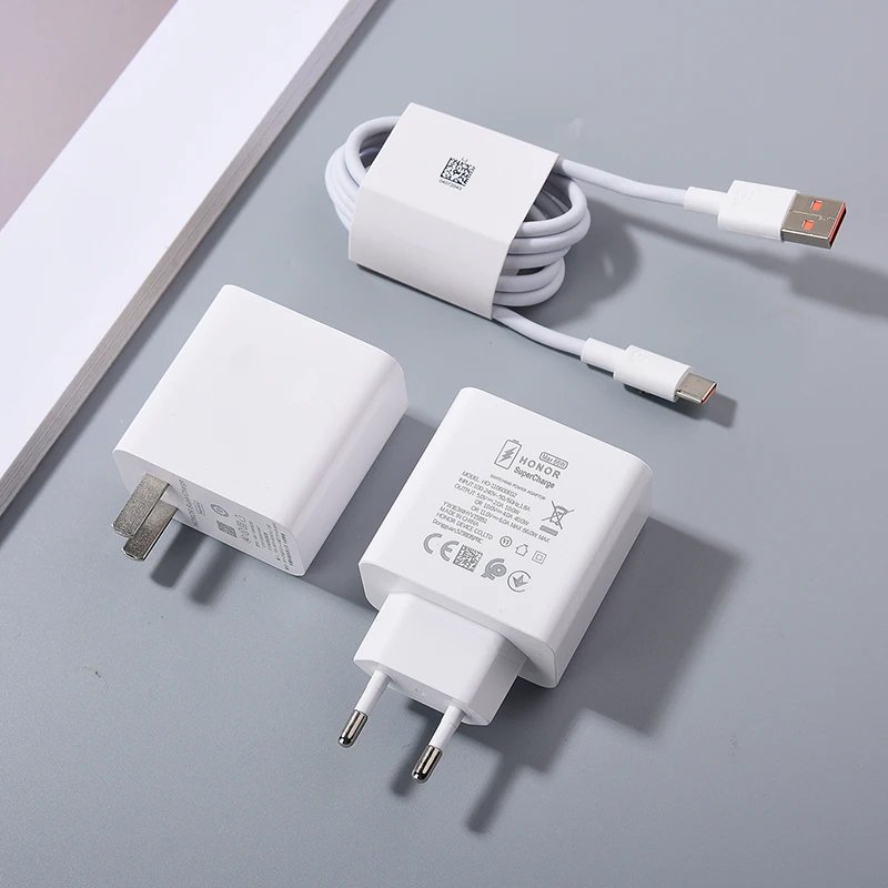 6A 66W EU US Super Fast Charger For Honor 50 60 90 100 200 Lite X7a X8a X6b X7b X8b X9b Magic 5 6 Pro Type C USB Charging Cable - náhled 2