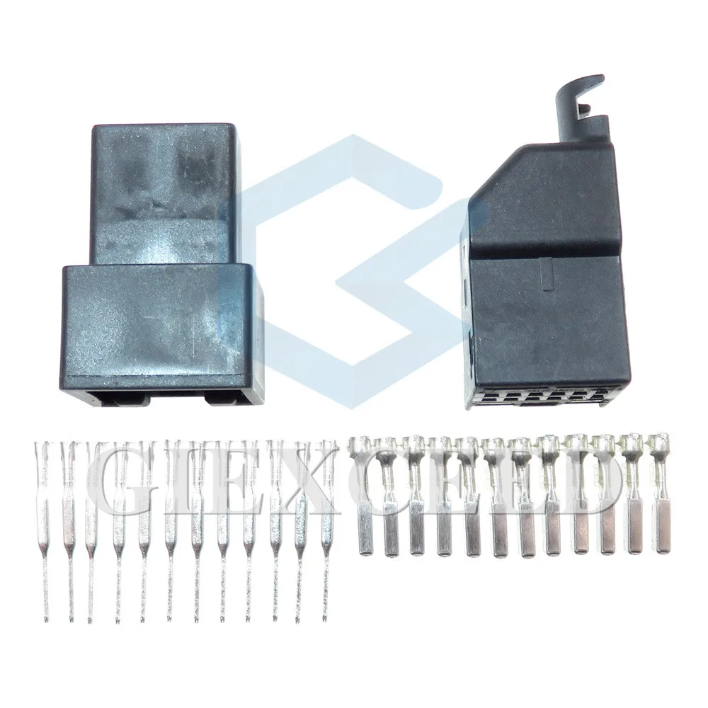 Enchufe eléctrico para automóvil de 12 Pines, carcasa de plástico, montaje de CA macho y hembra, sin sellado, 1-1534096-1, 8E0972112A, 1 Juego