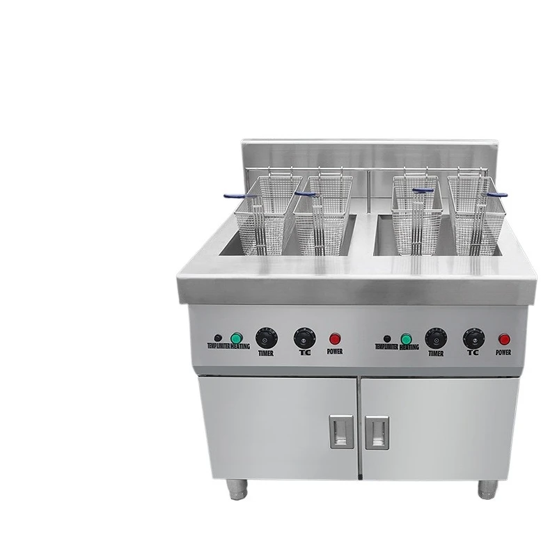 Commercial electric fryer 220/380V three-phase frying food equipment catering canteen snacks constant temperature fryer