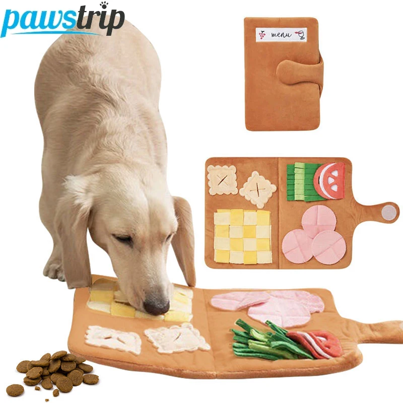 Pet Dog Snuffle Mat Puzzle Pluszowe zabawki dla psów dla małych średnich psów Zabawki dla powolnej karmy Miska do karmienia Dozownik karmy Podkładka na przysmaki