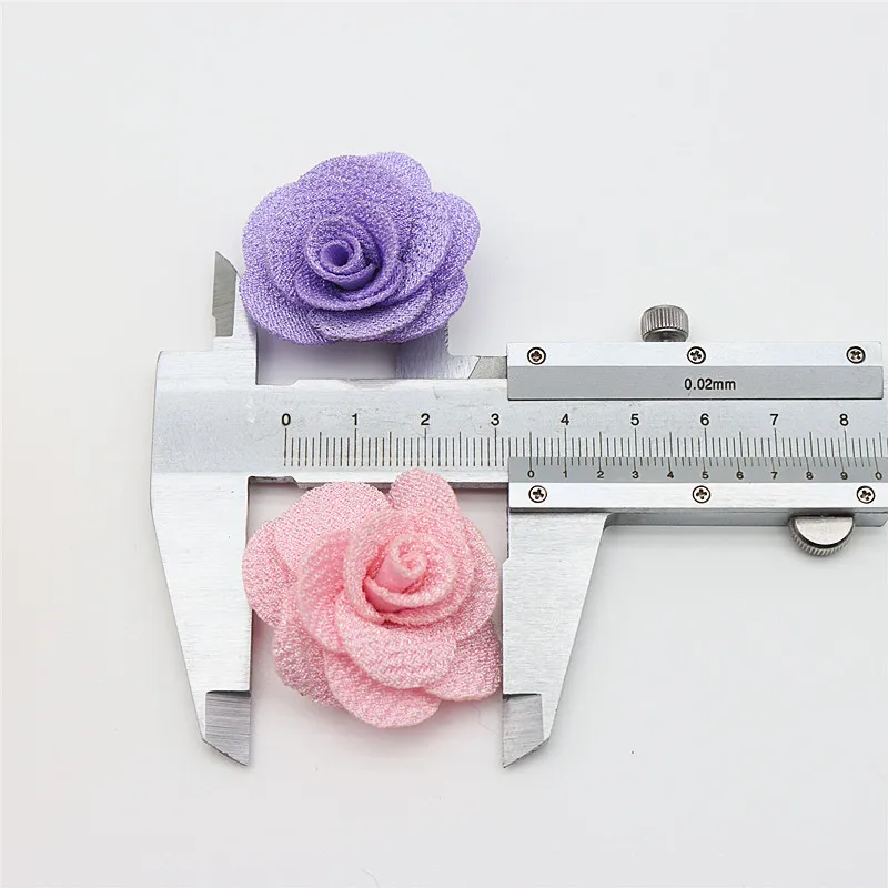 3.5cm Camellia Handmade Small Flower Diy Hair Accessories Earrings Corsage Collar Flower Clothing Accessories Small Cloth Flower