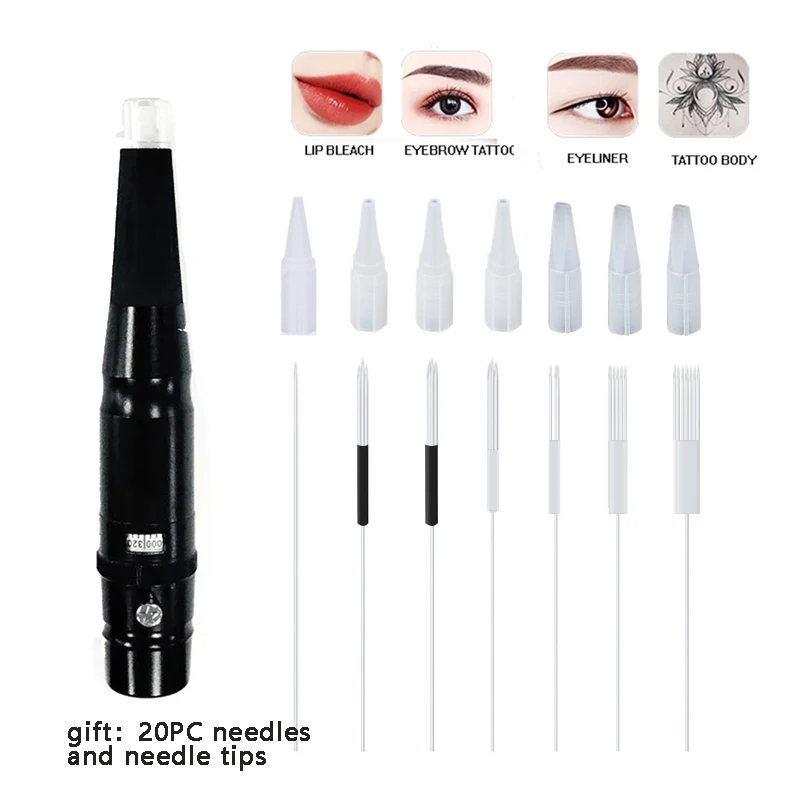 

Permanent Makeup Machine Embroidery Dermografo Micropigmentacion Profesional Rotary Eyebrows Tattoo Gun For Eyeliner Lips Tools