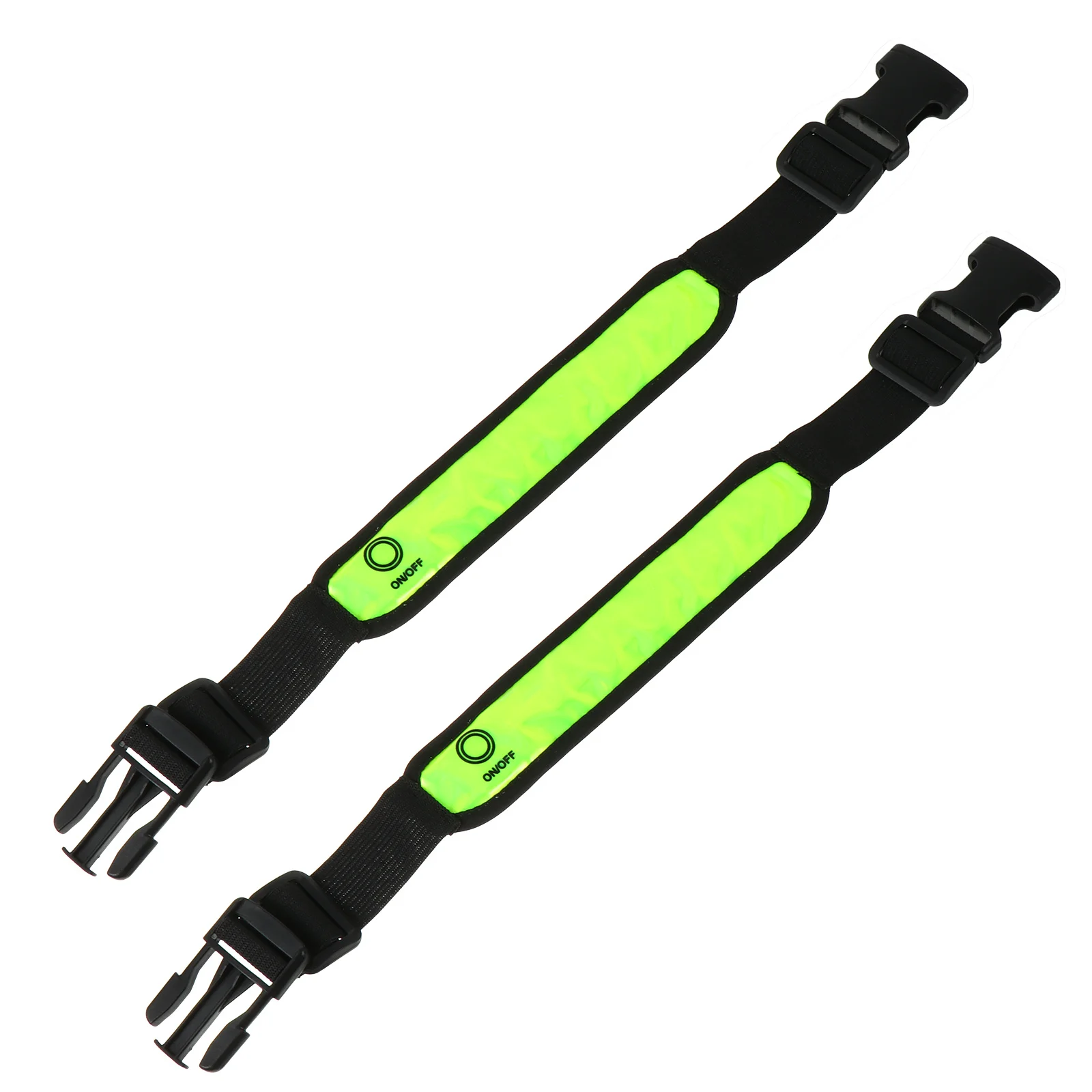 

2Pcs LED Reflective Armband Night Running Safety Wristbands High Visibility Cycling Jogging Strip Outdoor Sport Reflector Band