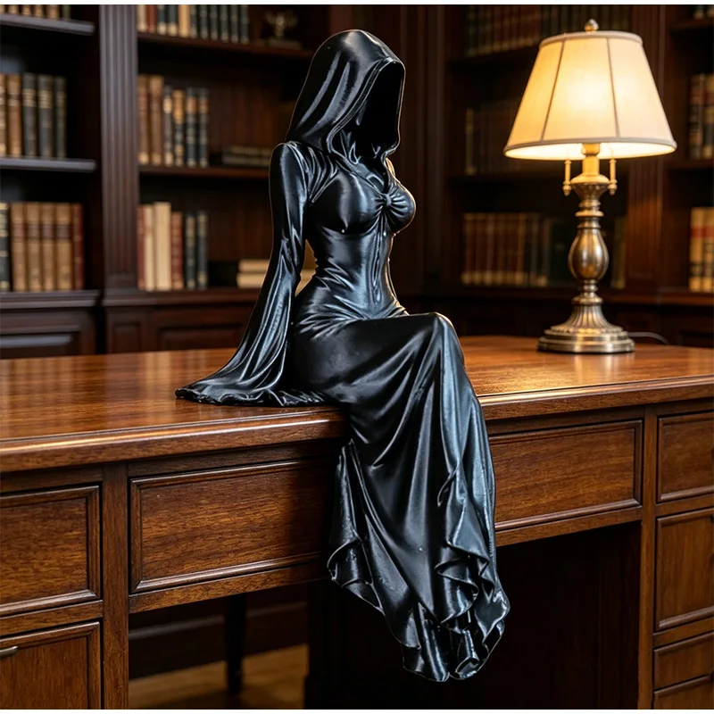 Estatua de la Dama de la Segunda Mano, Impresión 3D, Misteriosa Escultura de la Dama de la Segunda Mano, Decoración para el Hogar, Adorno para Escritorio y Estantería