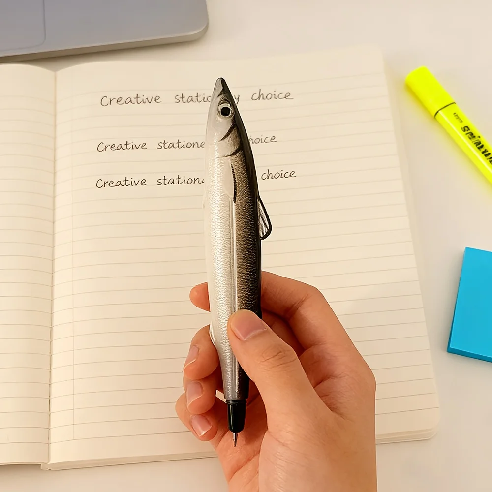 

Interesting fish-shaped ballpoint pen - perfect for office and party gifts - unique ocean-themed stationery gift, creative
