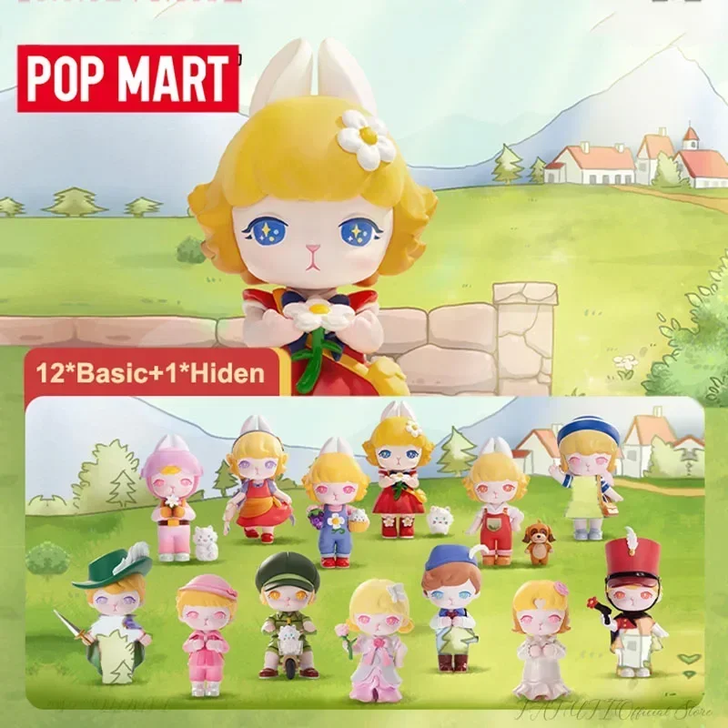 POP MART Bunny Flower Angel Lulu Series Blind Box Toys Kawaii Anime Action Figure Surprise Mystery Box Dolls Girls Gift