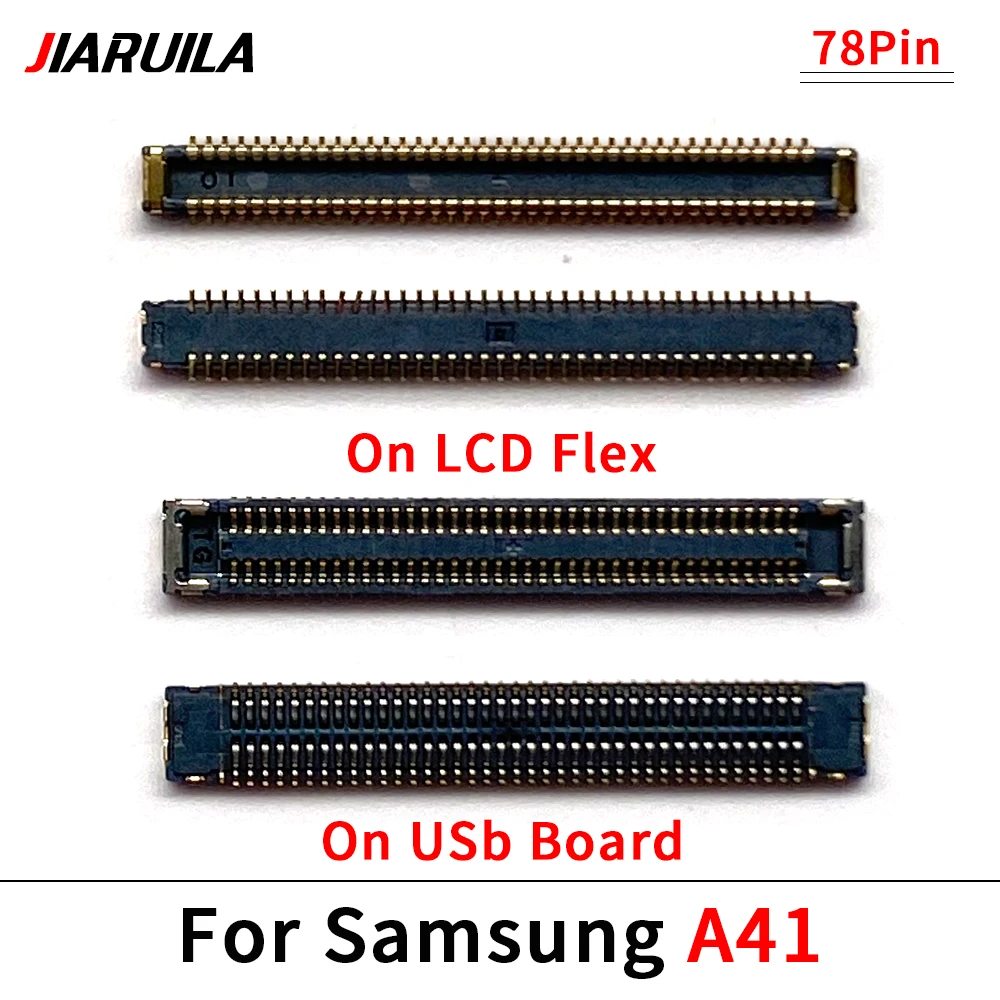 LCD Display Main Board Flex FPC Connector For Samsung A11 A115 A115F A31 A41 A51 A71 USB Charger Charging Plug 34 Pin -78 Pin