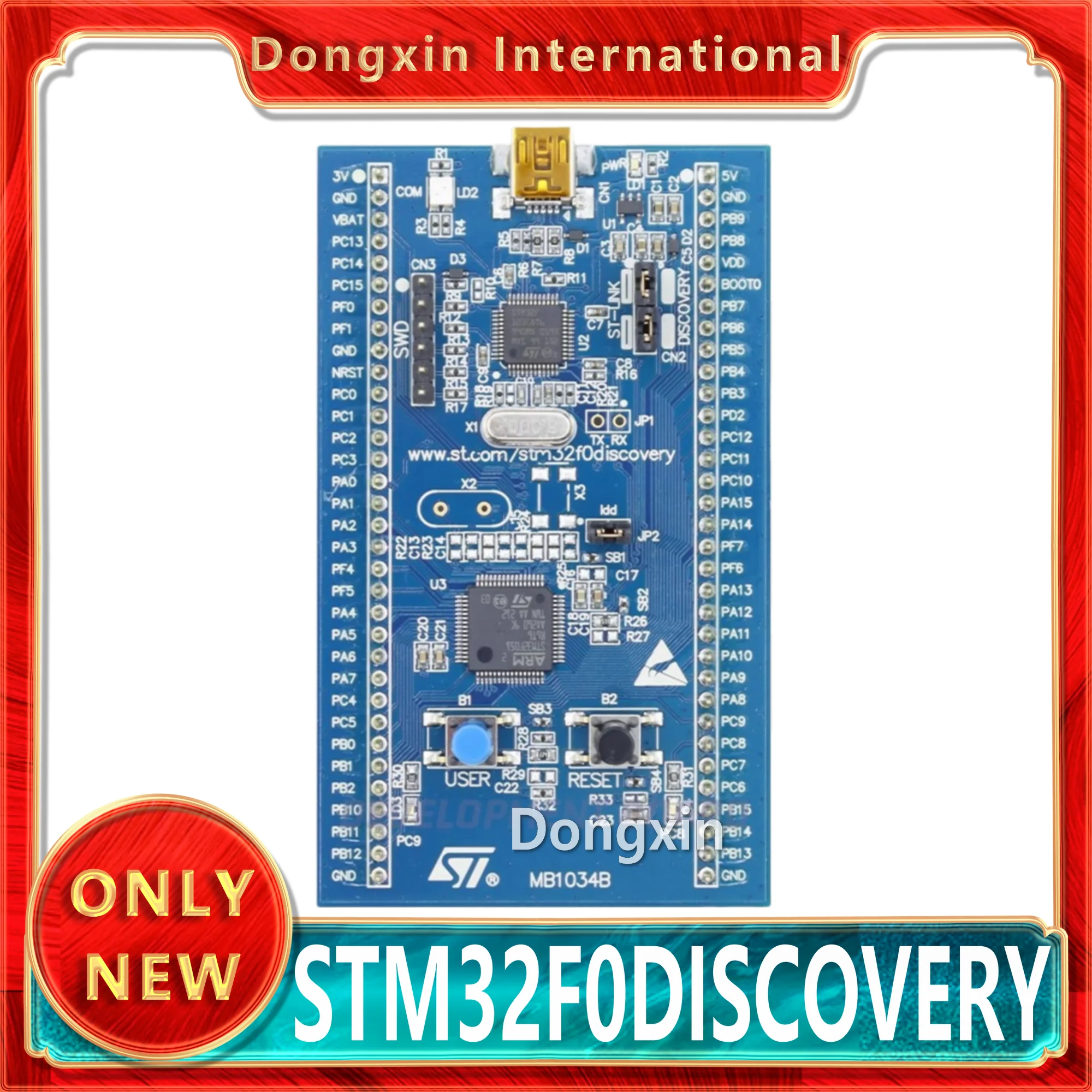 Original STM32F0DISCOVERY development board ST-LINK/V2 STM32F0308-DISCO