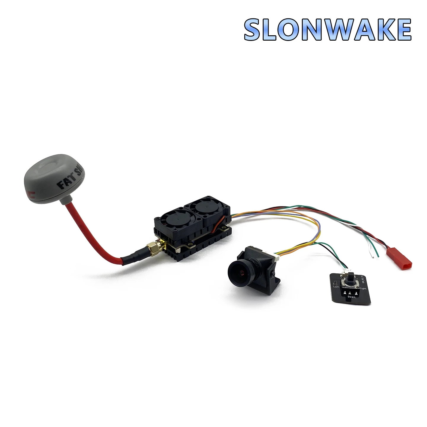 LONWAKE long-distance 5W 5.8G 48CH FPV VTX Transmitter adjustable and CMOS 1800TVL Camera Night Vision use for FPV RC Drone