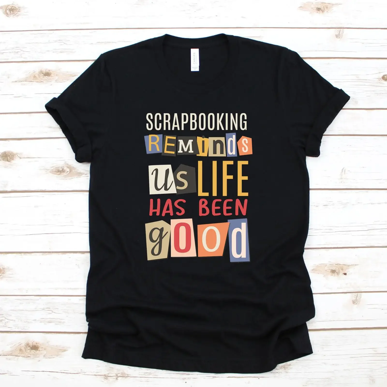 Scrapbooker T Shirt Scrapbooking Women's Kids Long Sleeve SweaT Toddler vintage Washed graphic Slightly Breathable homme
