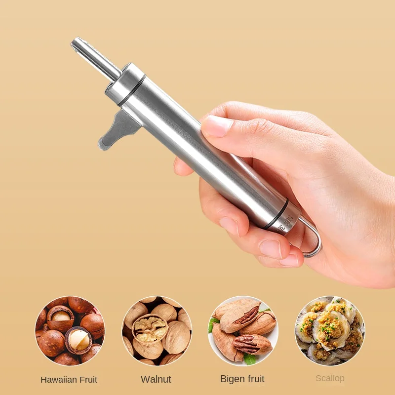 Stainless Steel Magnolia Nut Shell Opener Hazelnut Shell Peeling Walnut Tool Household Bigen Fruit Shell Nut Opener