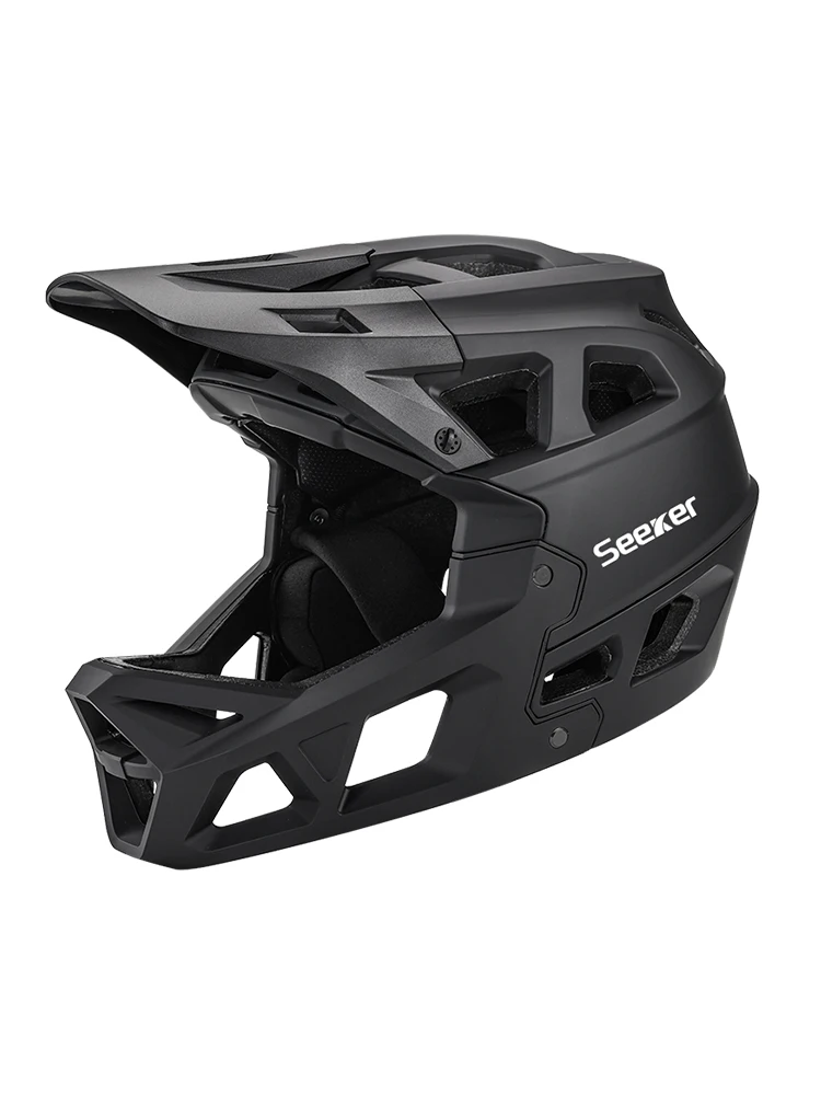 AliExpress NONE Seeker mountain bike off-road full-face helmet, lightweight, comfortable, breathable, downhill riding safety protective equipmen