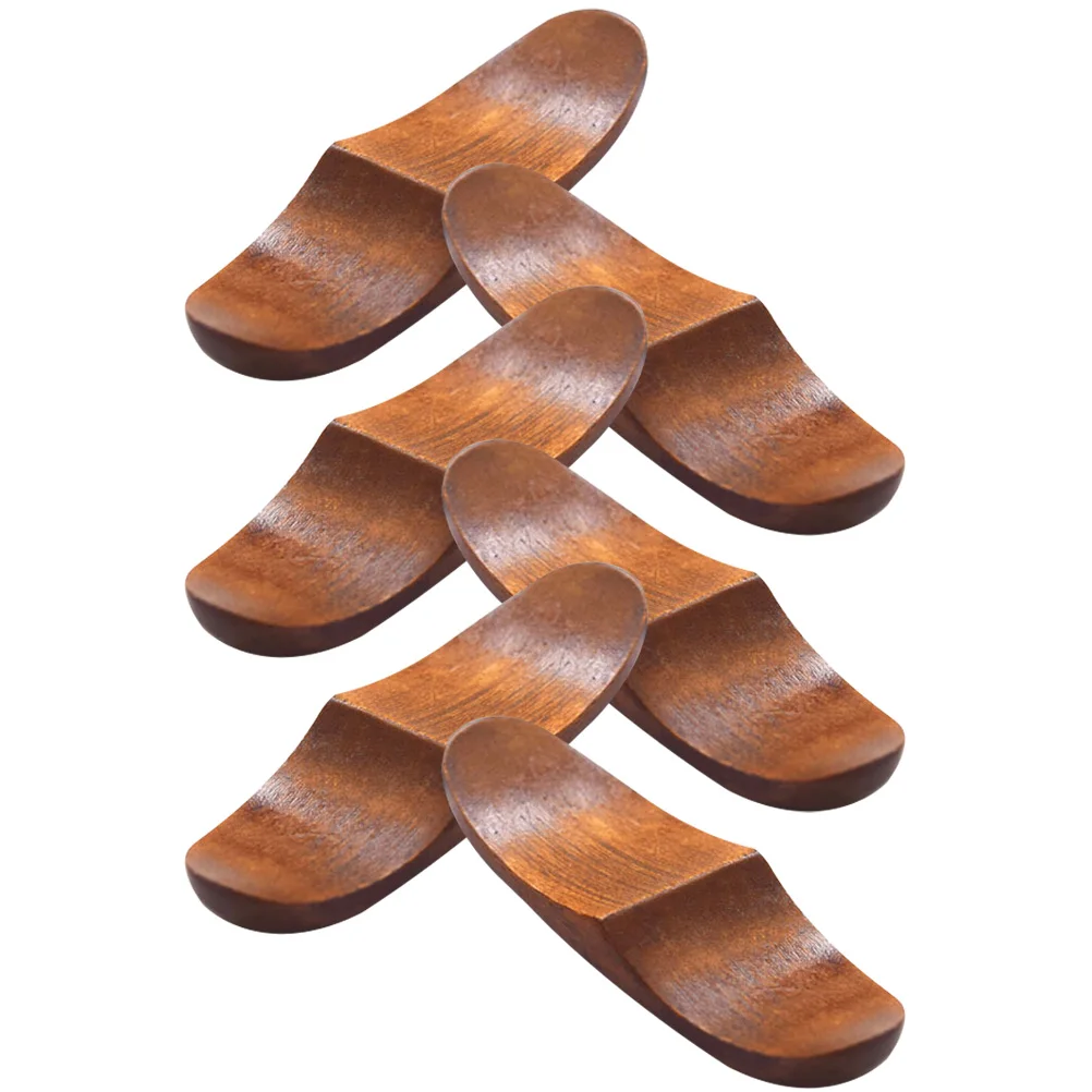 

6pcs Wooden Rests Spoon Fork Holders Chopsticks Holders for Dining Table Japanese-style Easy Clean Kitchen Accessories