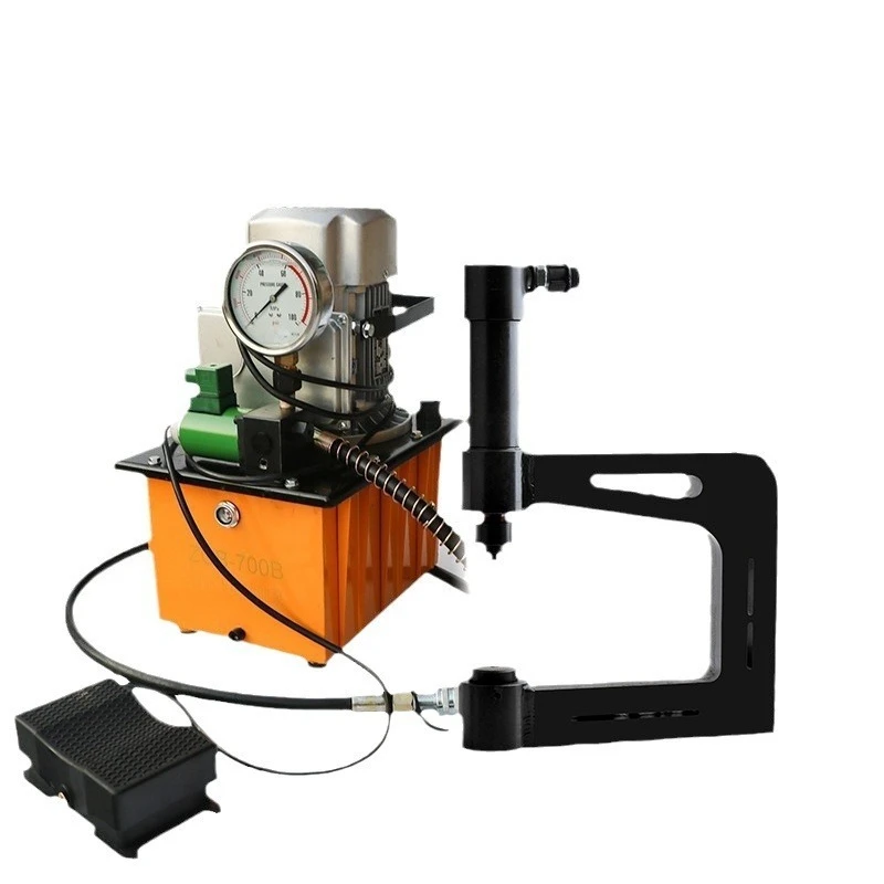 Hydraulic hole opener C-type Z-type special-shaped steel purlin trough bottom guardrail punching machine