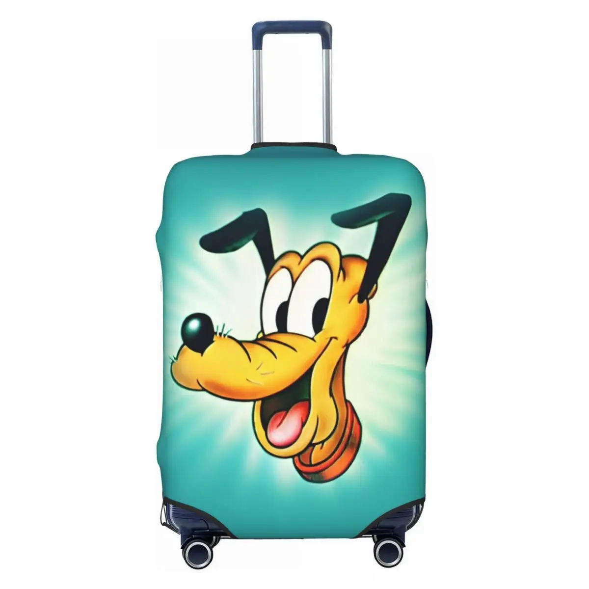 

Custom P-Pluto Cartoon Luggage Cover Protector Funny Travel Suitcase Protective Cover for 18-32 Inch