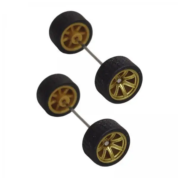 Alloy Model Car Wheels Tires 1 64 Scale RC Wheel Accessories DIY Replacement for Miniature Cars and Toy Carts