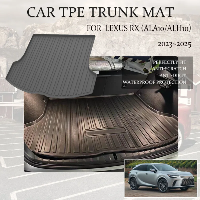 Car Rear Trunk Mat For Lexus RX ALA10 ALH10 2023 2024 2025 5seat Waterproof Pads Trunk Tray Carpets Boot Covers Auto Accessories