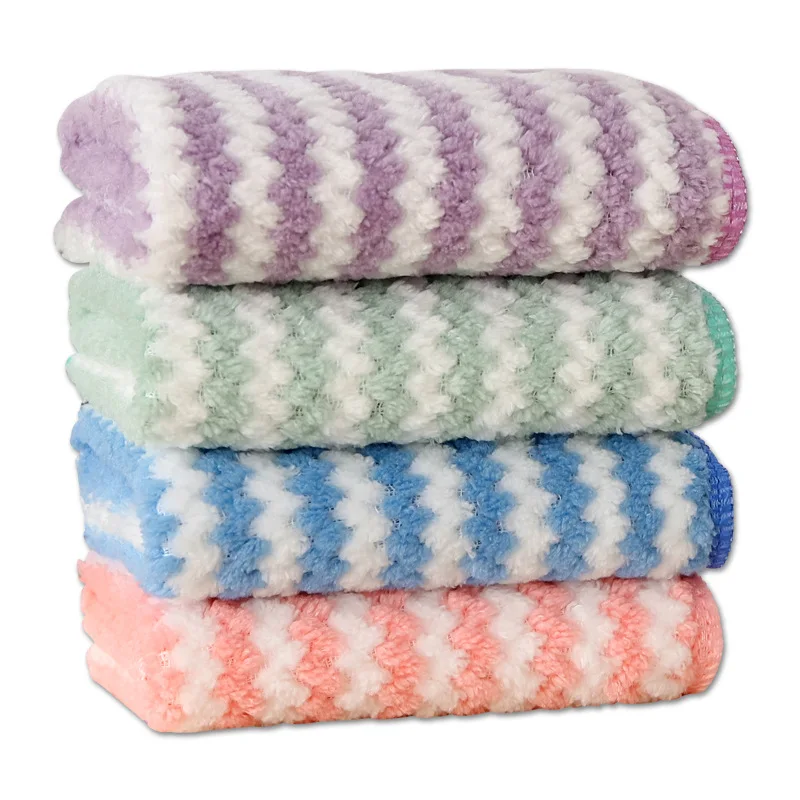 5PCSCleaning Cloth Kitchen Scouring Pad Towel Dishcloth Household Rags Gadget Microfiber Non-stick Oil Table Cloth Wipe