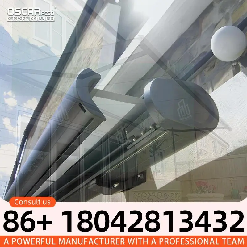 New Design Outdoor Folding Retractable Motorized Awning Outdoor Shading Sun Blocker Patio Deck Balcony Sun Protection Retractabl