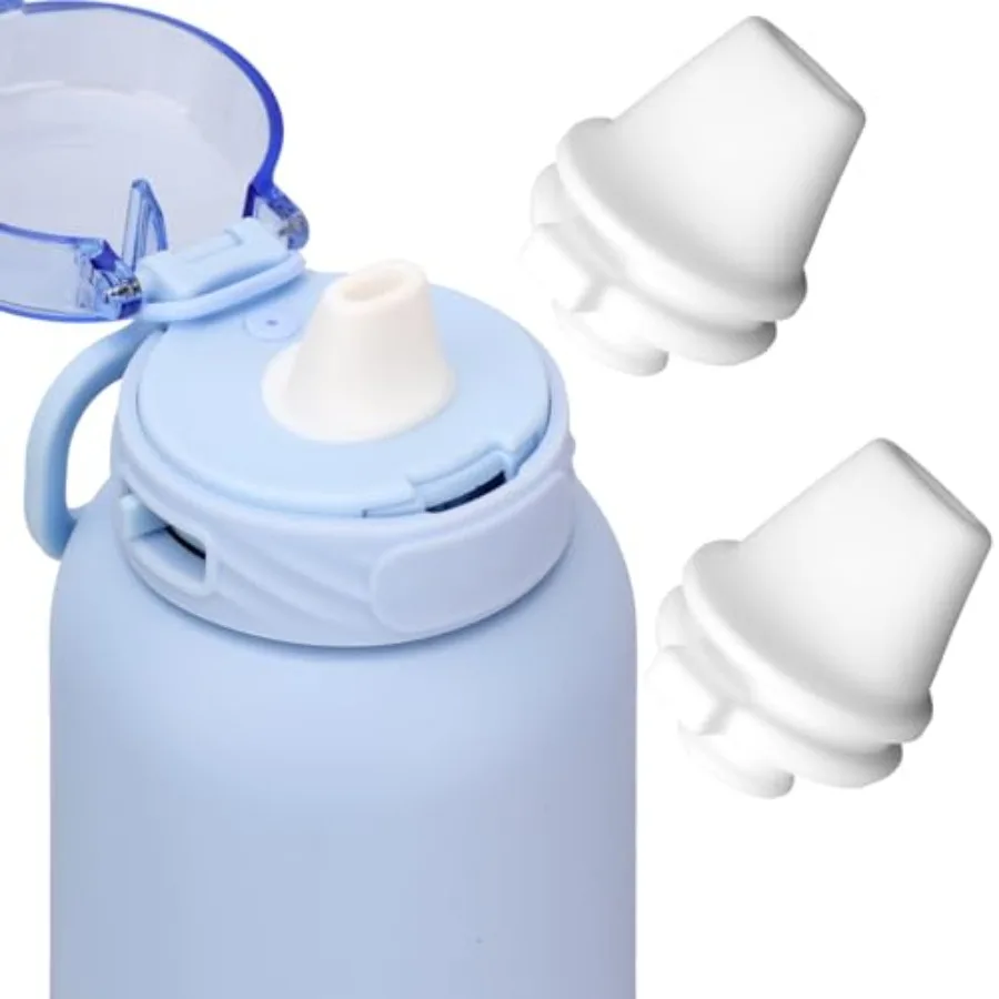 

2pcs Bite Valve Replacement for Ello Cooper 32oz Stainless Steel Water Bottle Water Bottle Rubber Mouthpiece Silicone Free BPA