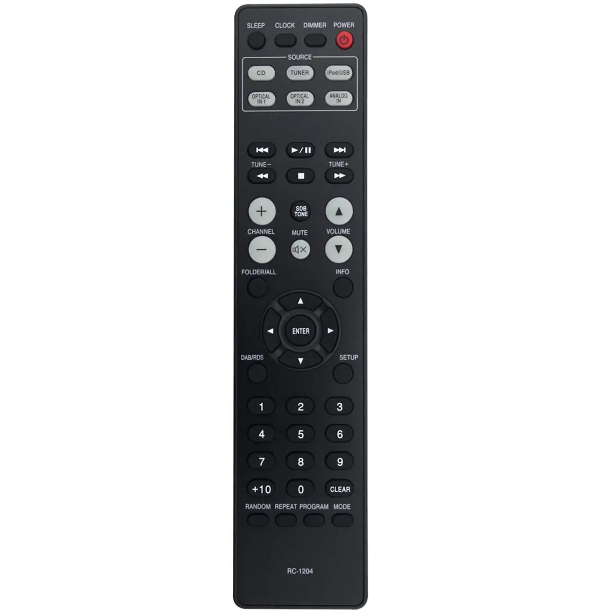 （2026 SUMMER）Replace Remote Control RC-1204 for AV Receiver RCD-M40 RCD-M40DAB RCD-M41