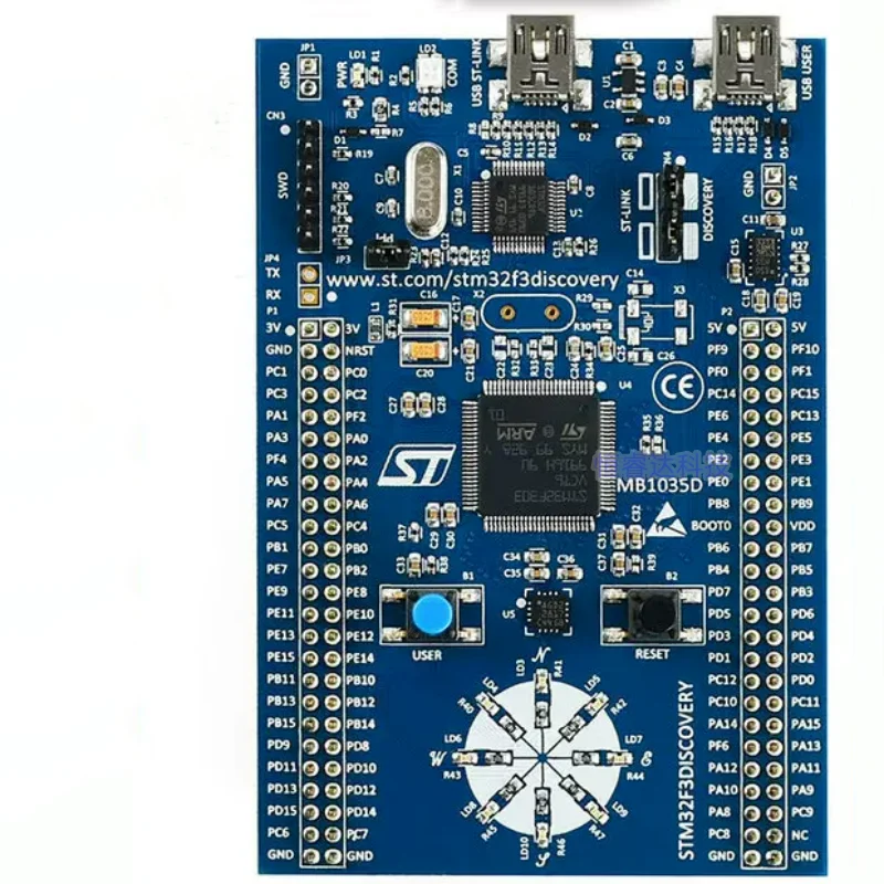 STM32F3DISCOVERY Development Board ARM STM32F3 Discovery 32-Bit ARM M4 72MHz with STM32F303VCT6 MCU