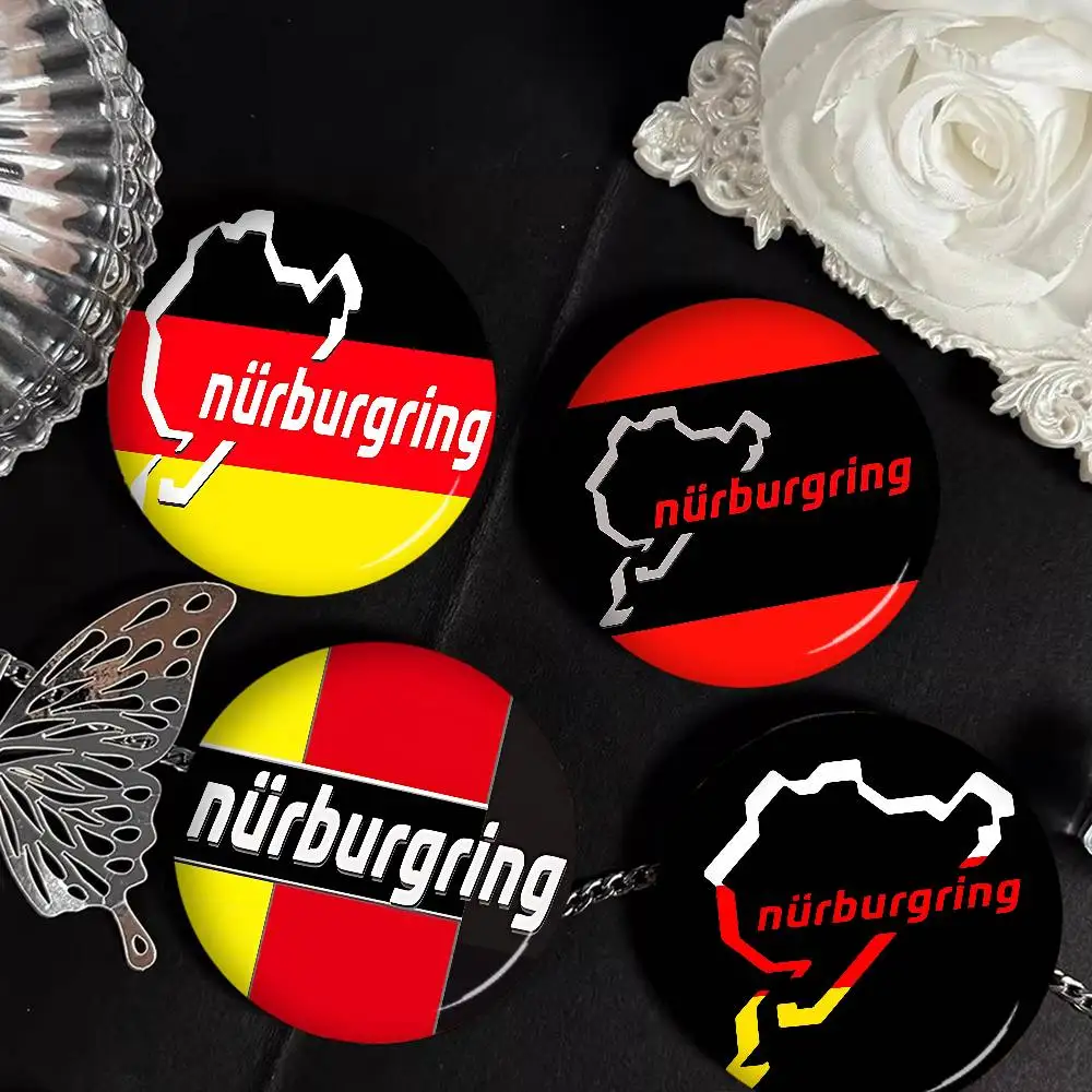 Ft Nurburgring Tinplate Pin Button Custom Anime Role Old-school Brooch Cartoon Collar Badge Jewelry Gift Fans